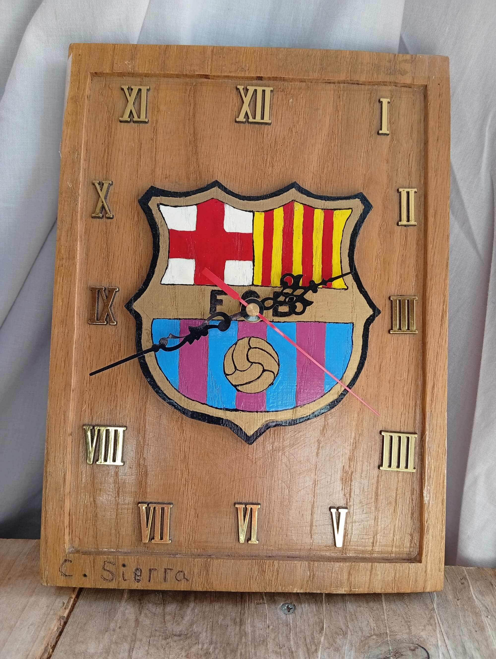 Reloj del F.C Barcelona, campeón de Europa con varias copas de fútbol ganadas